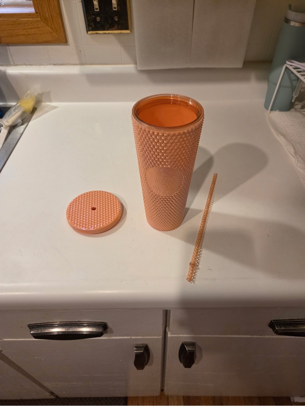 Starbucks Peach Studded Reusable Tumbler with Straw